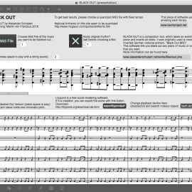Black Out Software for Alexander Schubert
